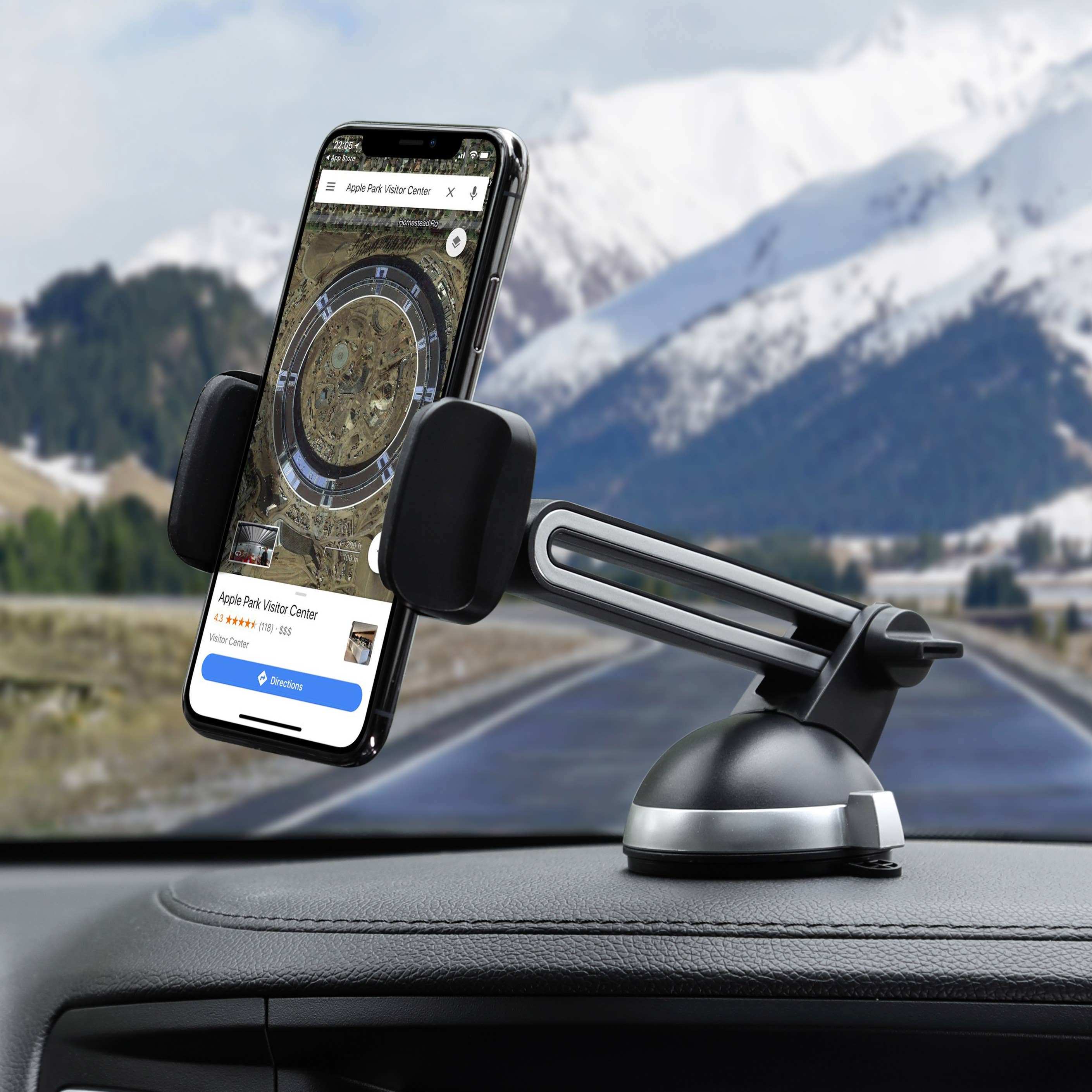 LAX Gadgets - Wholesale Phone/Tablet Stand - Windshield and Dashboard Car Mount Universal - Retail Pack4