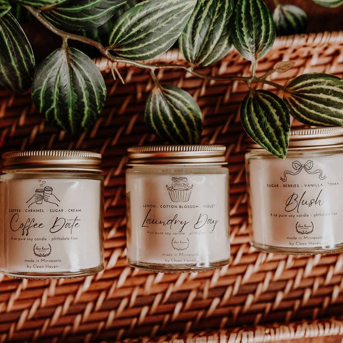 Clean Haven - Wholesale Jar/filled candle - Cutie Glass Soy Candle4