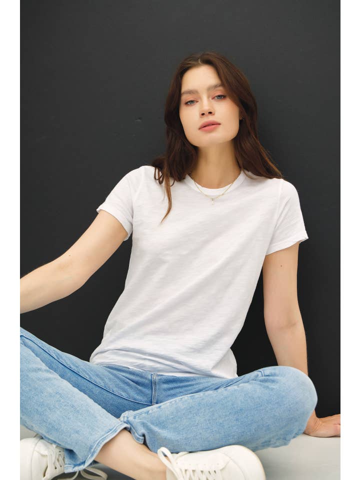 Be Cool - Wholesale T-Shirt - Women's - GARMENT DYED SLUB TEE