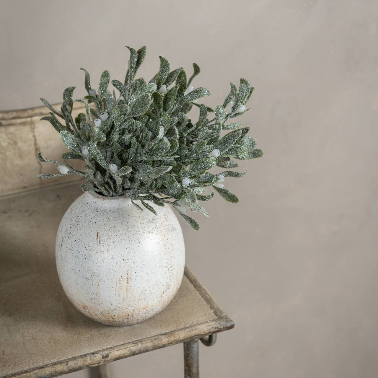 Ragon House - Wholesale Artificial Plant - 12" FROSTED MISTLETOE PICK1