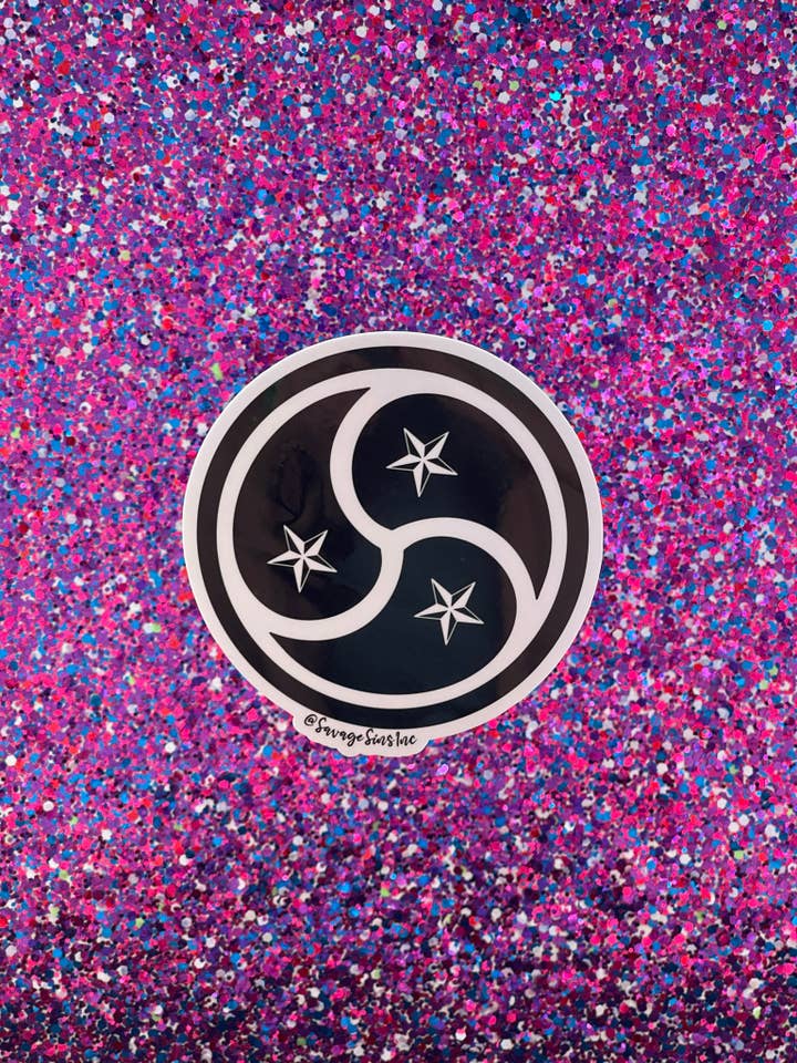 Savage Stars Triskelion Schwarz - Aufkleber für den Großhandel von Savage Sins
