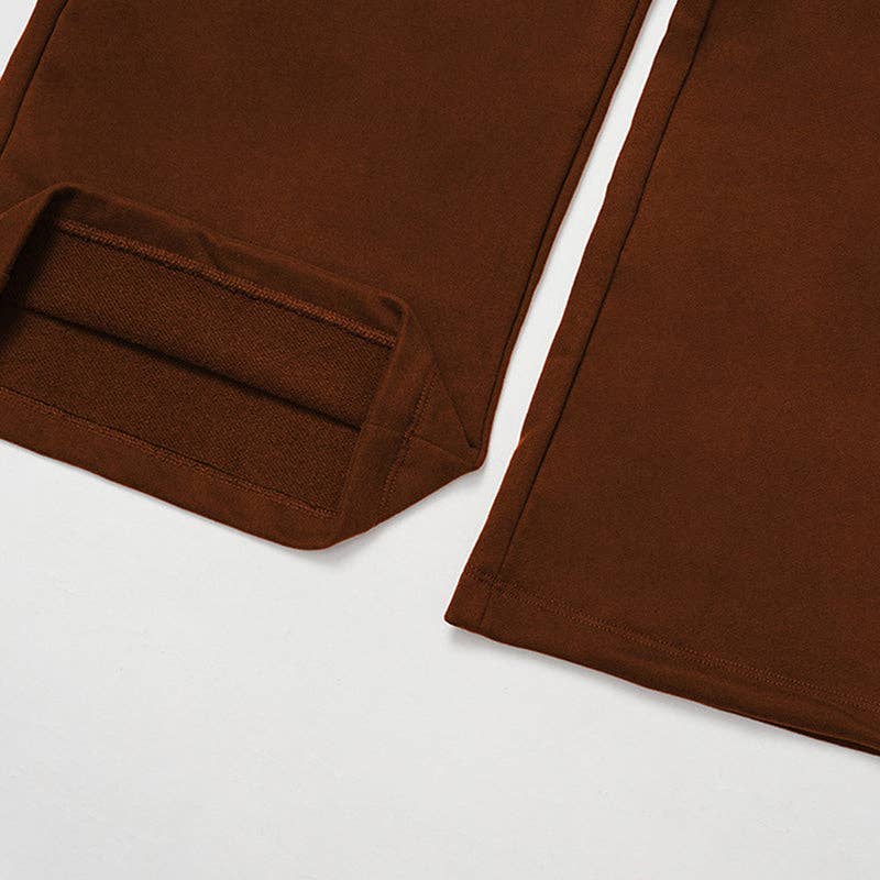 WONDERXFANS – Engroshandel Loungesæt - Dame – Beskåret hættetrøje + løse sweatpants 2-delt sæt9