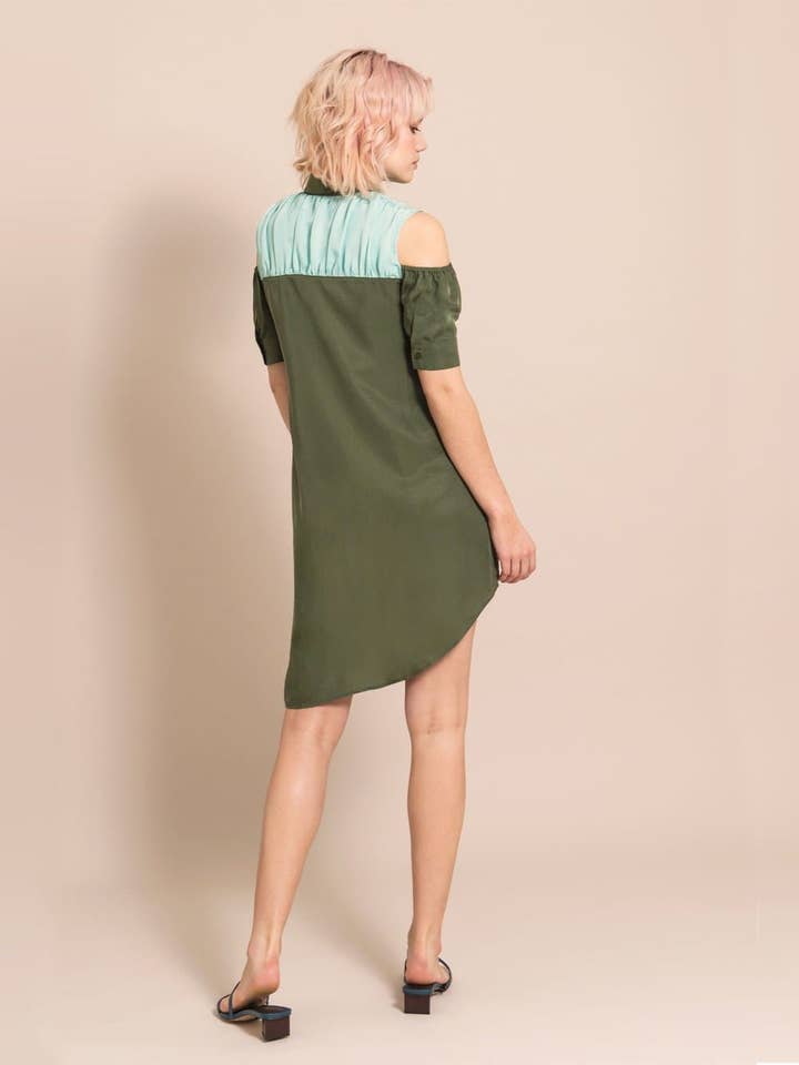 Asymmetry Sustainable Dress for wholesale by blonde gone rogue