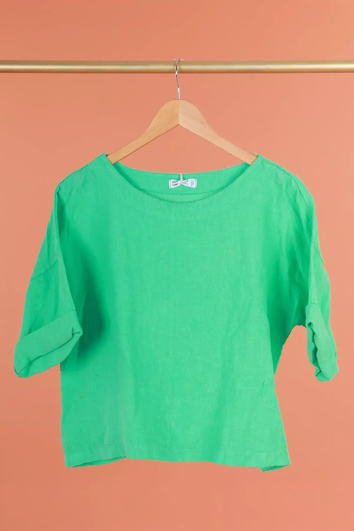 la maison des fibres naturelles - Wholesale Blouse - Women's - Round neck linen top 659005 100% linen4