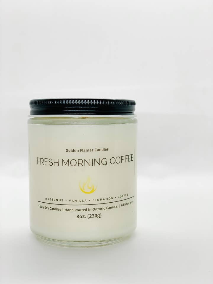 Fresh Morning Coffee Soy Candle for wholesale by Golden Flamez Candles