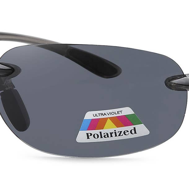 POL3218 - Óculos de sol polarizados sem armação por atacado de West Coast Sunglasses