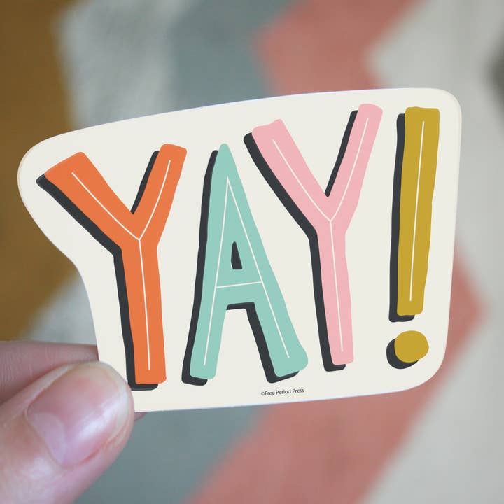 Free Period Press - Wholesale Sticker - Yay Vinyl Decal Sticker