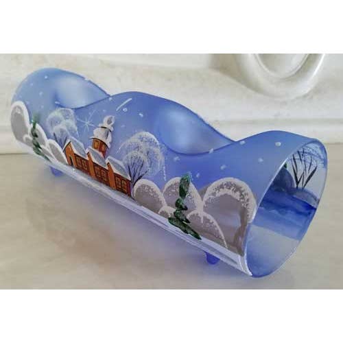 Glass by Iness - Wholesale Candle Holder - Dual Candle Holder - Centerpiece Style23