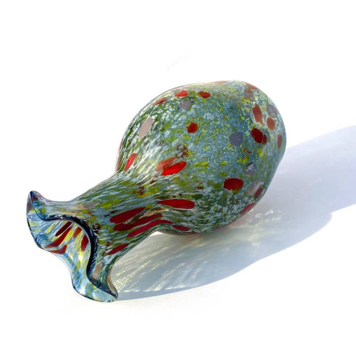 Mazzega Art & Design – wholesale Vas – Murano-glasvas, blåst och handarbetad, linje "I Colori di Murano" h. cm. 20 - Tillverkad i Murano. Kod 02