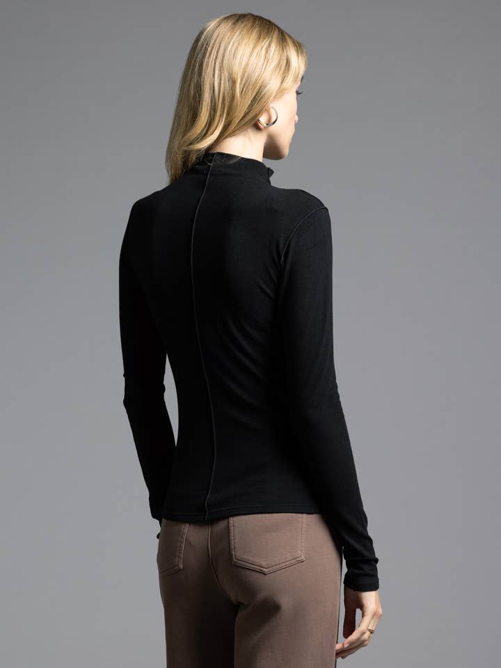 Weekend Los Angeles - Wholesale Shirt - Women's - Mock Neck Top - MARISOL LONG SLEEVE