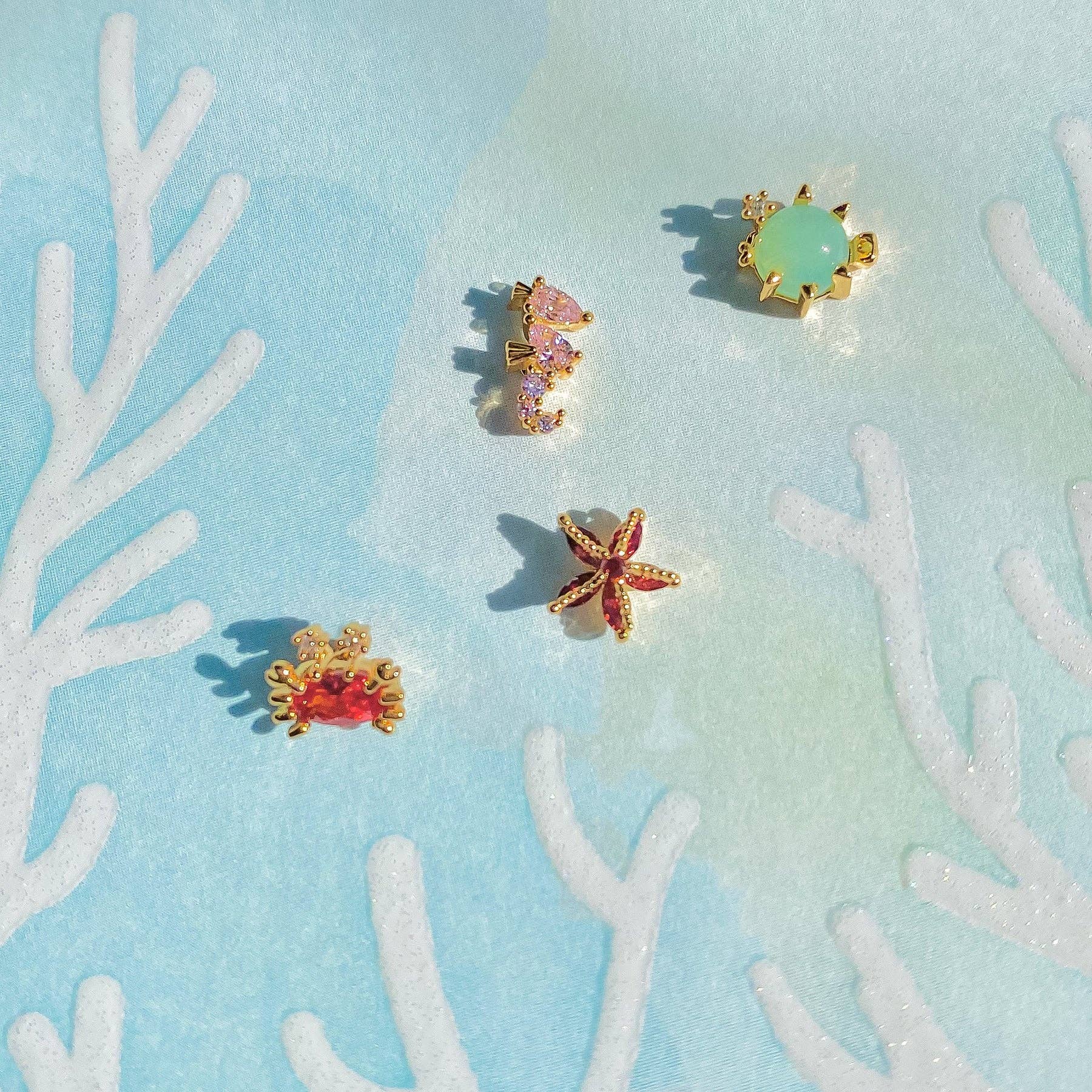 Girls Crew - Wholesale Jewelry Set - Under the Sea Stud Set4