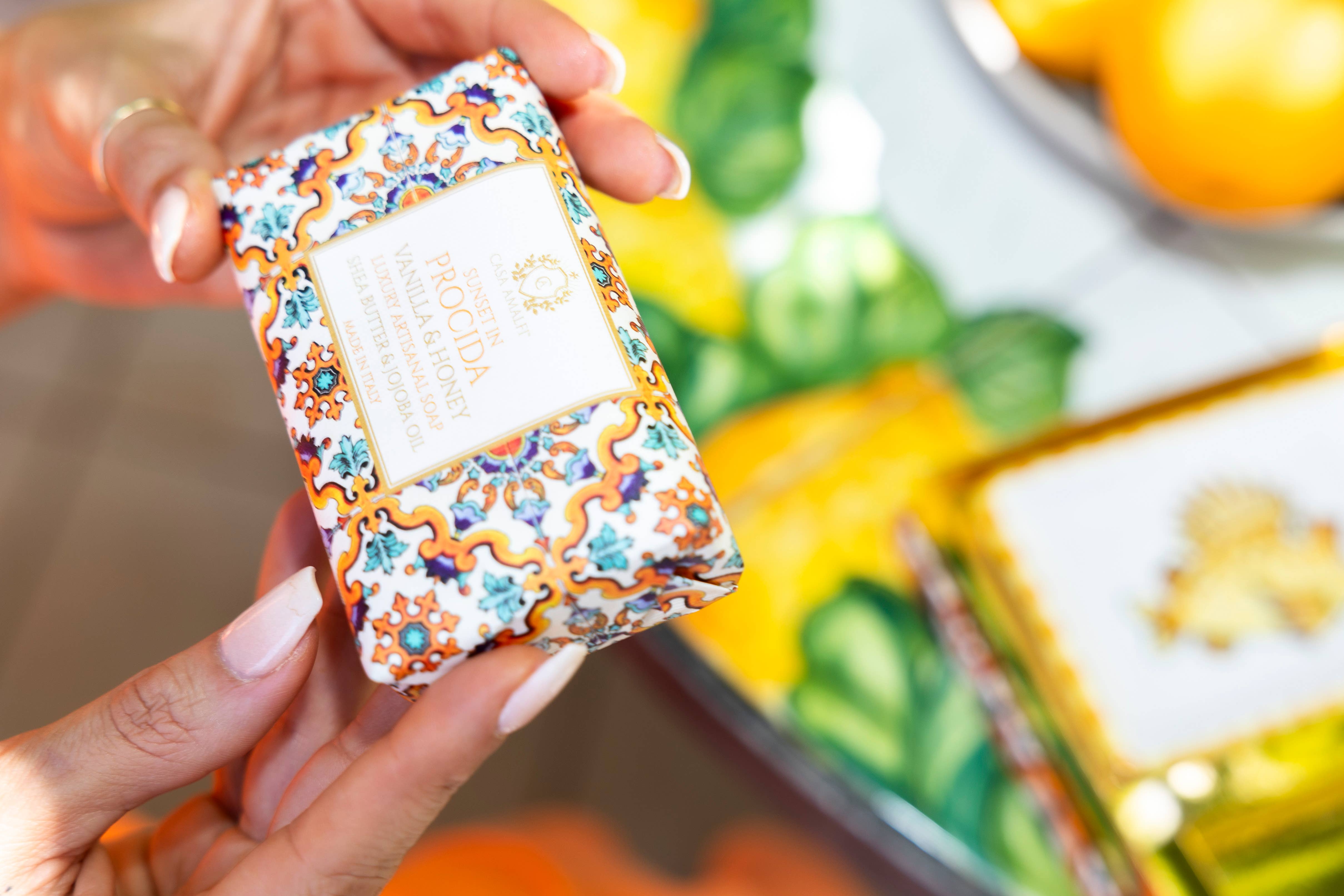 Casa Amalfi - Vente Pains de savon - Savon artisanal Vanille & Miel Sunset In Procida3