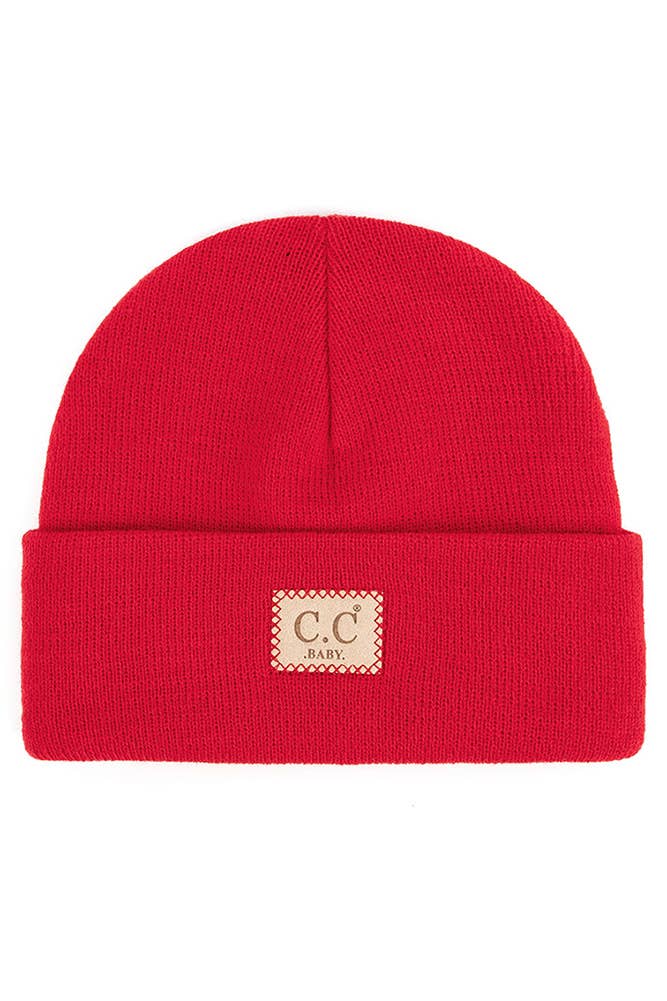Hana - Wholesale Beanie - Women's - C.C Baby Classic Rib Beanie with C.C Suede Patch8