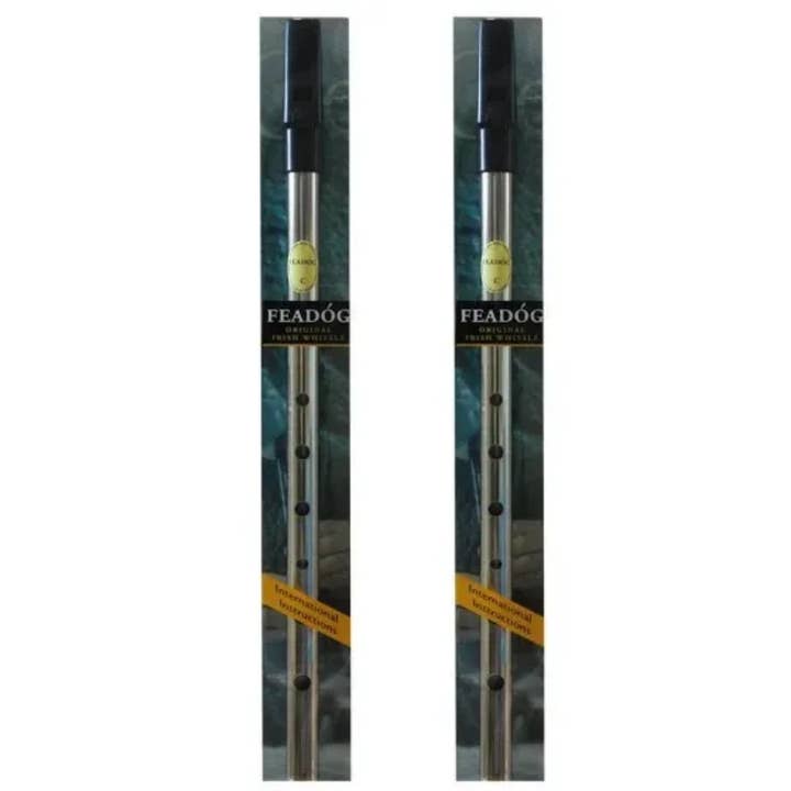 Feadog Nickel Whistle in the Key of "C" for wholesale by Dublin Gift Company