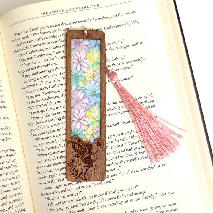 Art by Sharell - Wholesale Bookmark - Fairy Bookmark | Wood & Acrylic Tassel Bookmark3