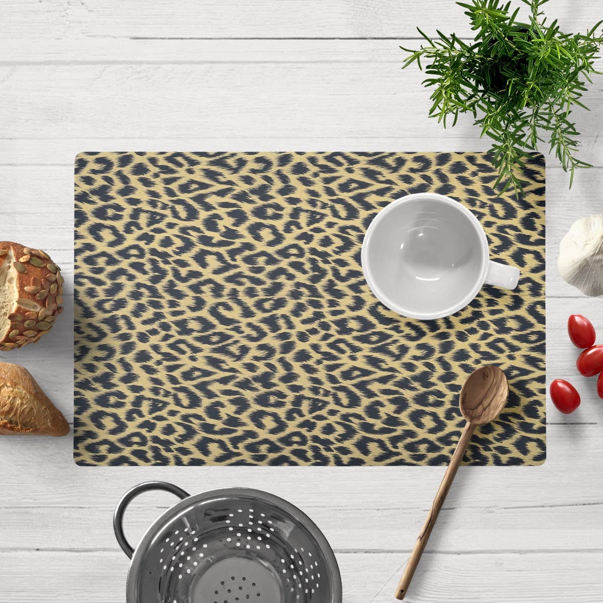 Gold Black PVC Placemats - Set of 4 and 6 for wholesale on Faire3