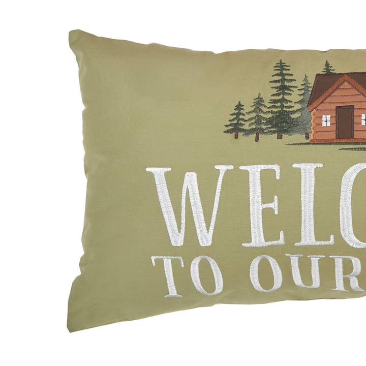 C&F Home - Wholesale Throw/Decorative Pillow - Christmas Welcome To our Cabin Pillow