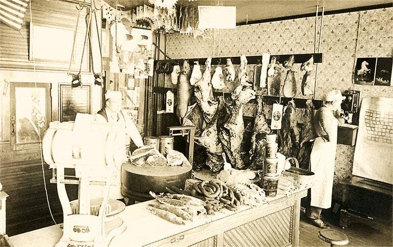 Found Image Press - Wholesale Art Print - Art Print FO-320 Butcher Shop0