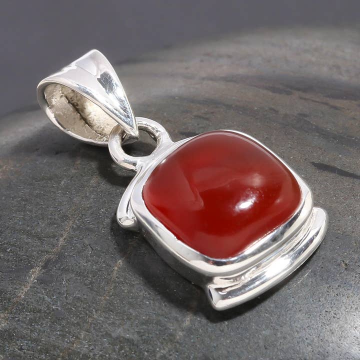 925 Silver Carnelian Pendant for wholesale by AG 925 JEWELLERY