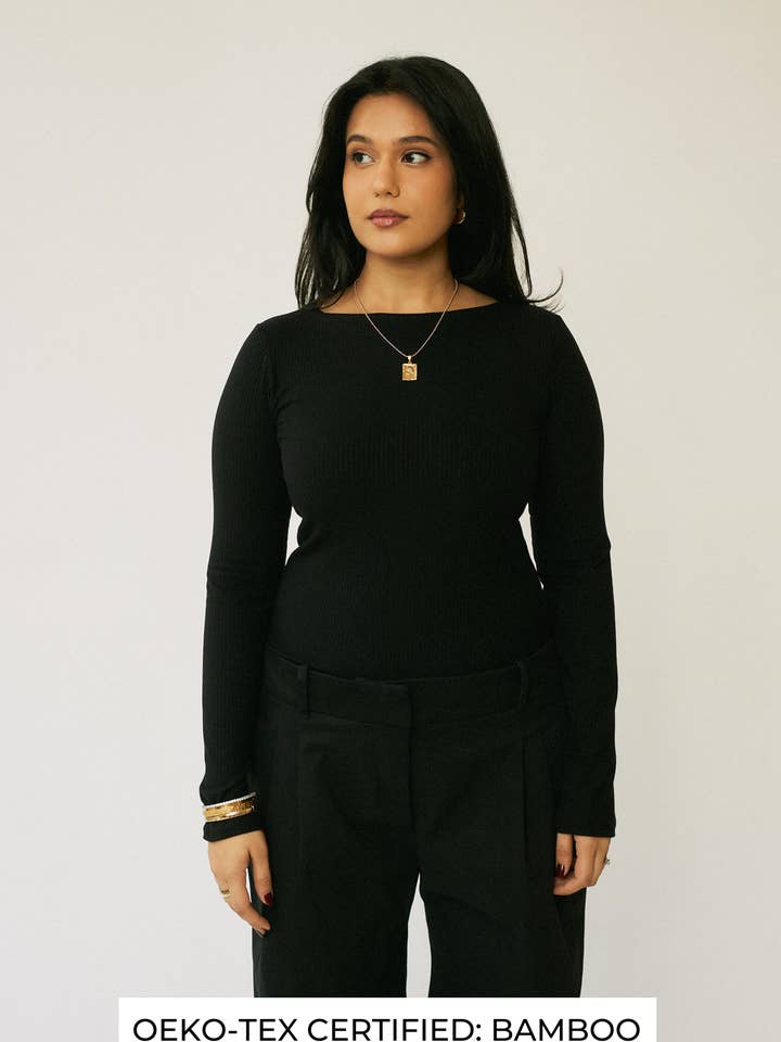 Finley Ribbed Long Sleeve for wholesale by La Leur
