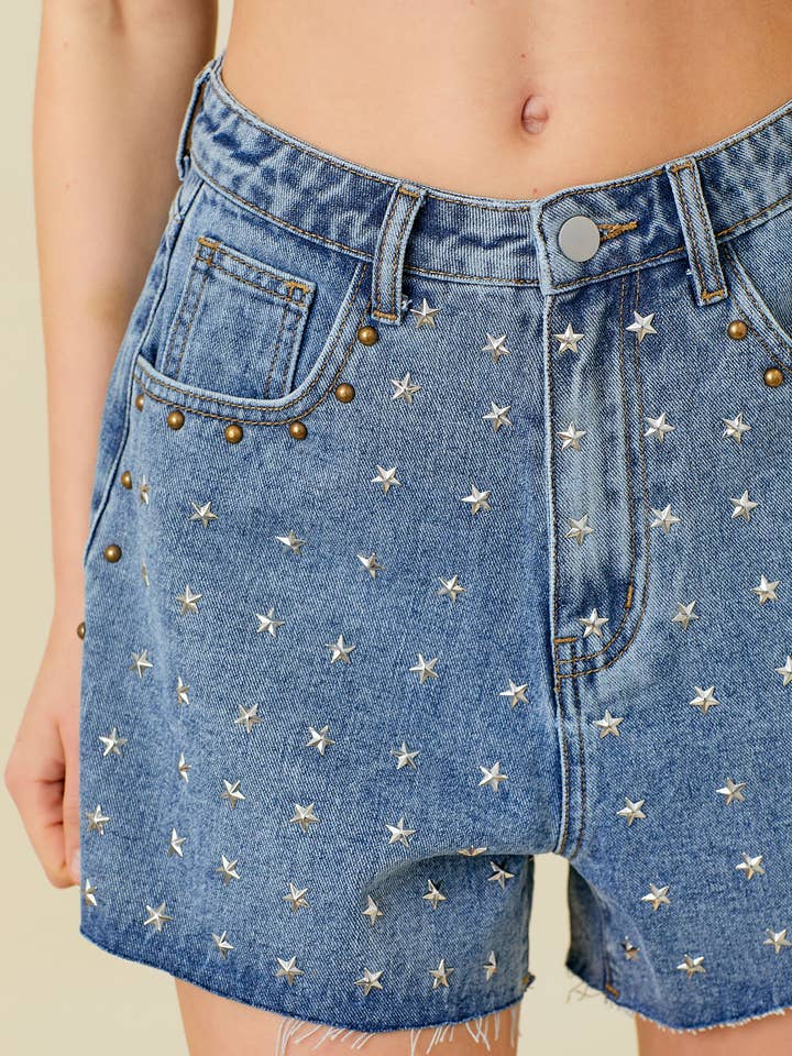 SHORT EN JEAN STAR pour la vente par Baevely by Wellmade USA
