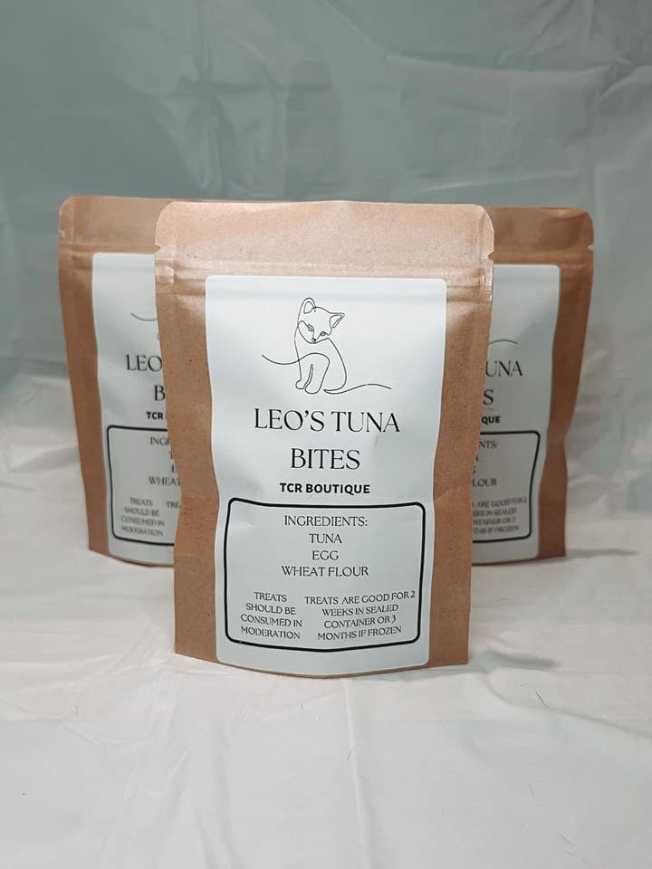 Bouchées de thon de Leo pour la vente par TCR Boutique