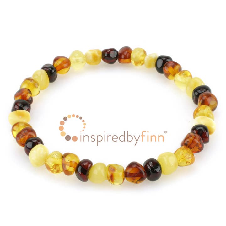 Baltic Amber Bracelet – Elastic - Polished 4 Diff for wholesale by Inspired By Finn