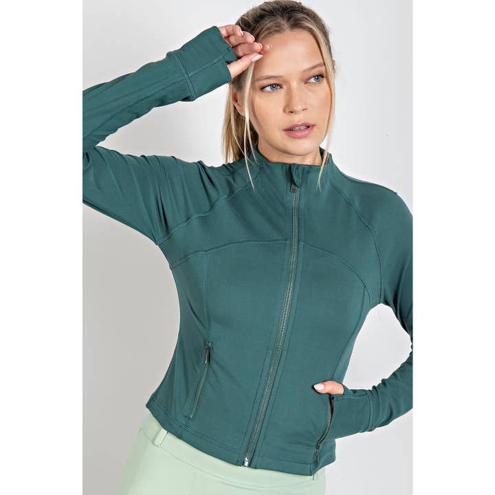 Rae Mode - Wholesale Athletic Jacket - Women's - BUTTER LONG SLEEVE CROP DEFINE JACKET40