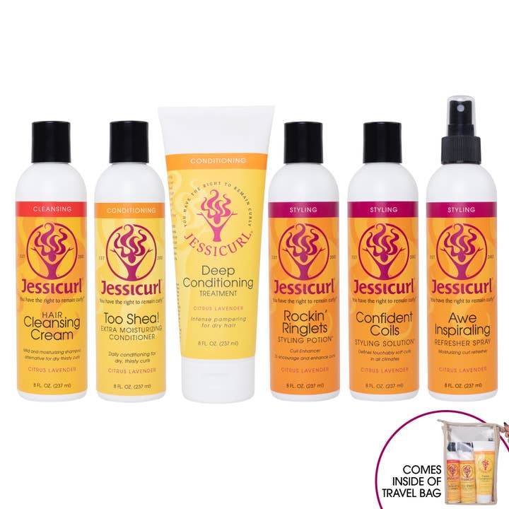 Jessicurl - Vendita all'ingrosso Kit/set per la cura dei capelli - Collezione di prodotti Jessicurl Rich & Radiant - 8 oz