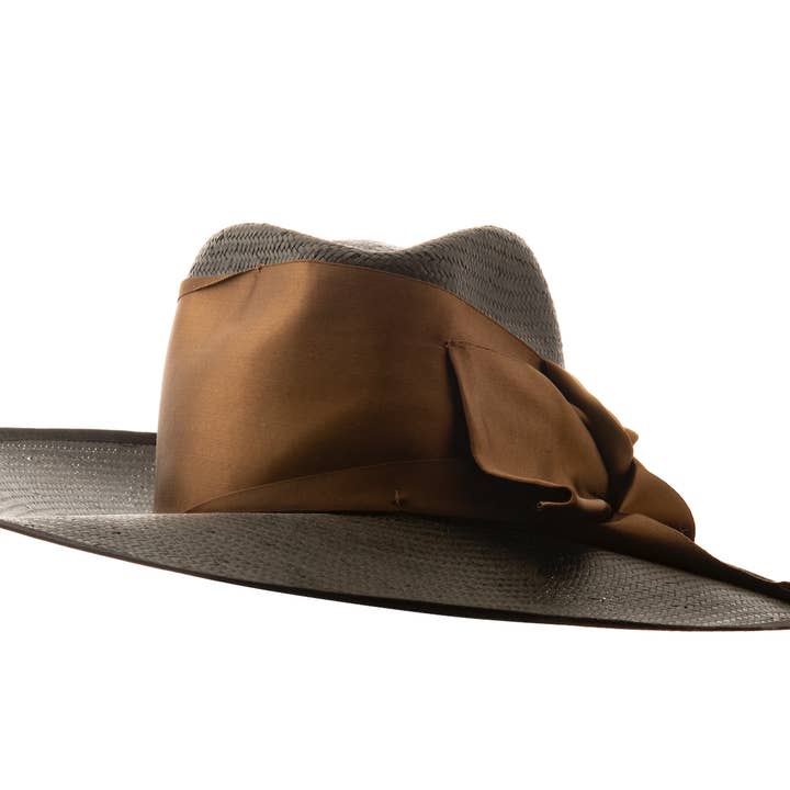 BOHO' Sommarhatt med stort sidenband för wholesale av ELY.B HATS