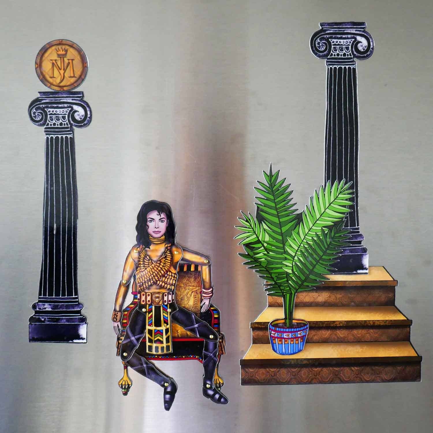 THE PAPER IDOLL – wholesale Magnet – Poserbar kylmagnet eller set Michael Jackson ”Kom ihåg tiden” | Celebrity Paper Doll |Mj | King Of Pop7