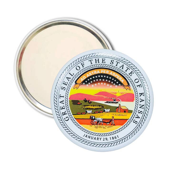 Taschenspiegel - Staatssiegel Kansas - USA für den Großhandel von Worldwide Souvenirs