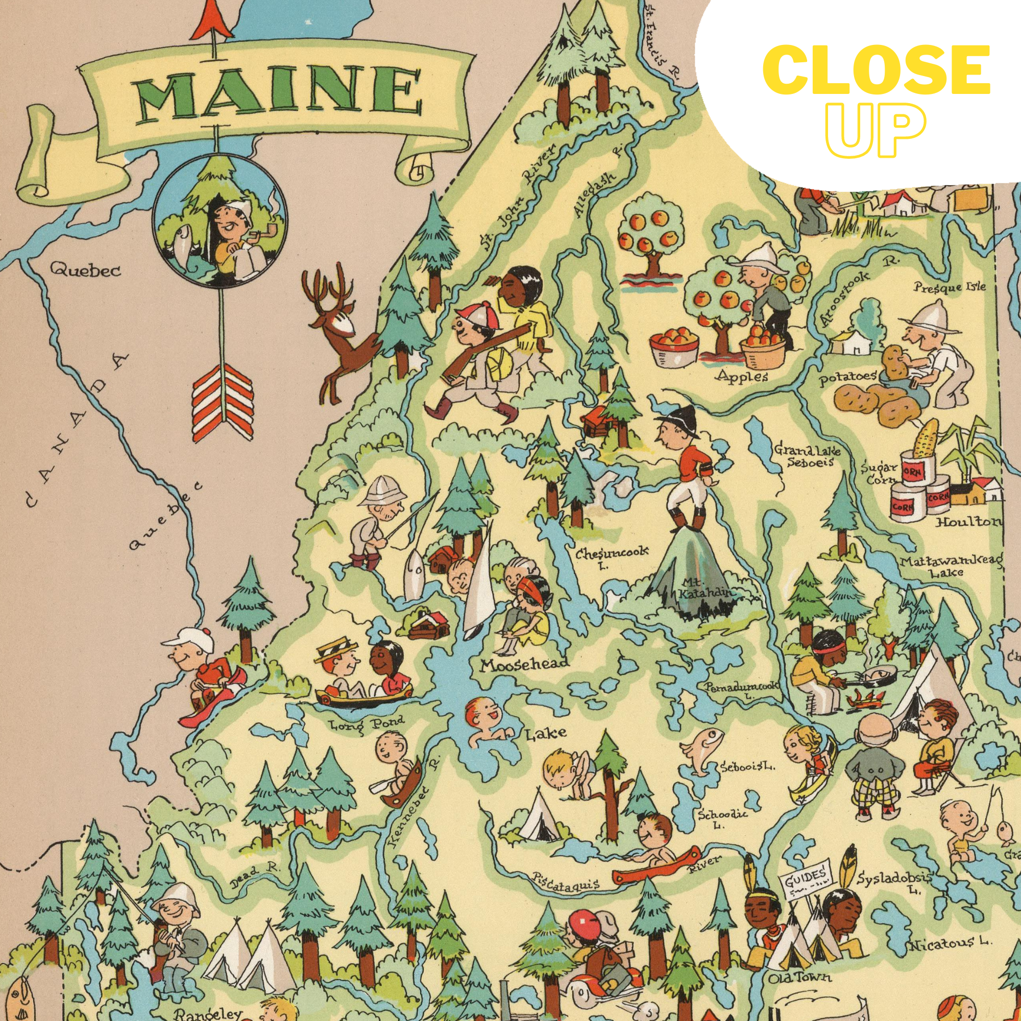 WAWW Artisanal Wooden Puzzles - Wholesale Puzzle - Adult - USA* MAINE State Wooden Puzzle2