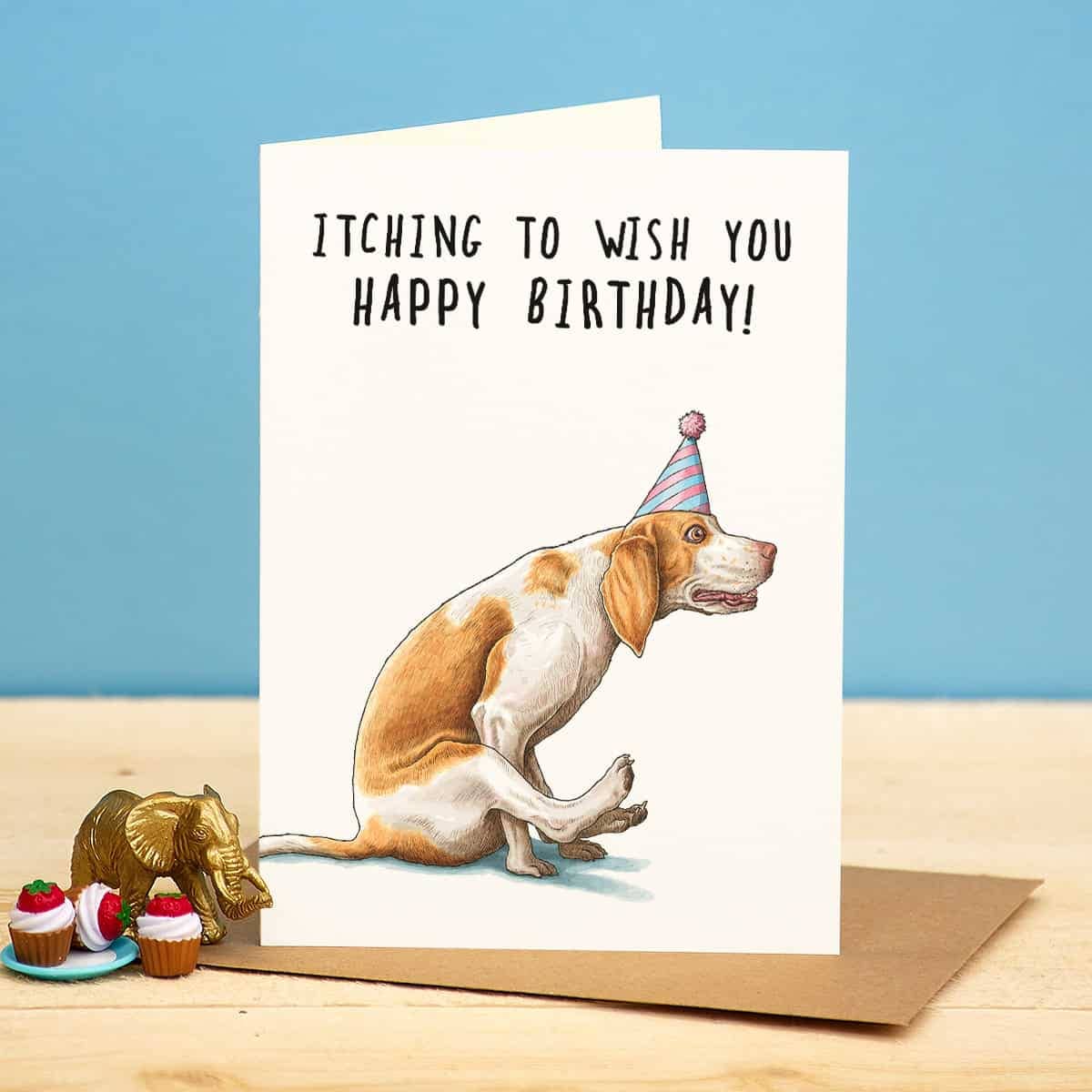 Bewilderbeest – wholesale Birthday card – Itching Birthday Card - Birthday Card - Funny0