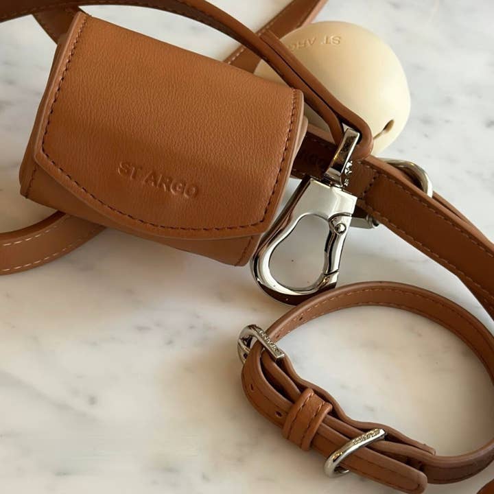 ST ARGO - Wholesale Pet poo bag dispenser - POOP BAG HOLDER - Brown3