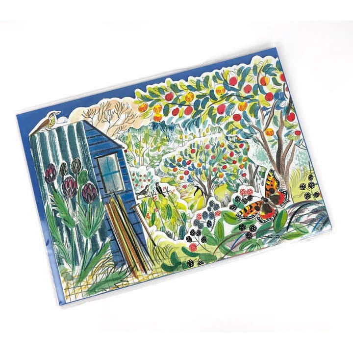 Art Angels - Wholesale Everyday Greeting Card - Orchard 3D Allotment Card - Emily Sutton