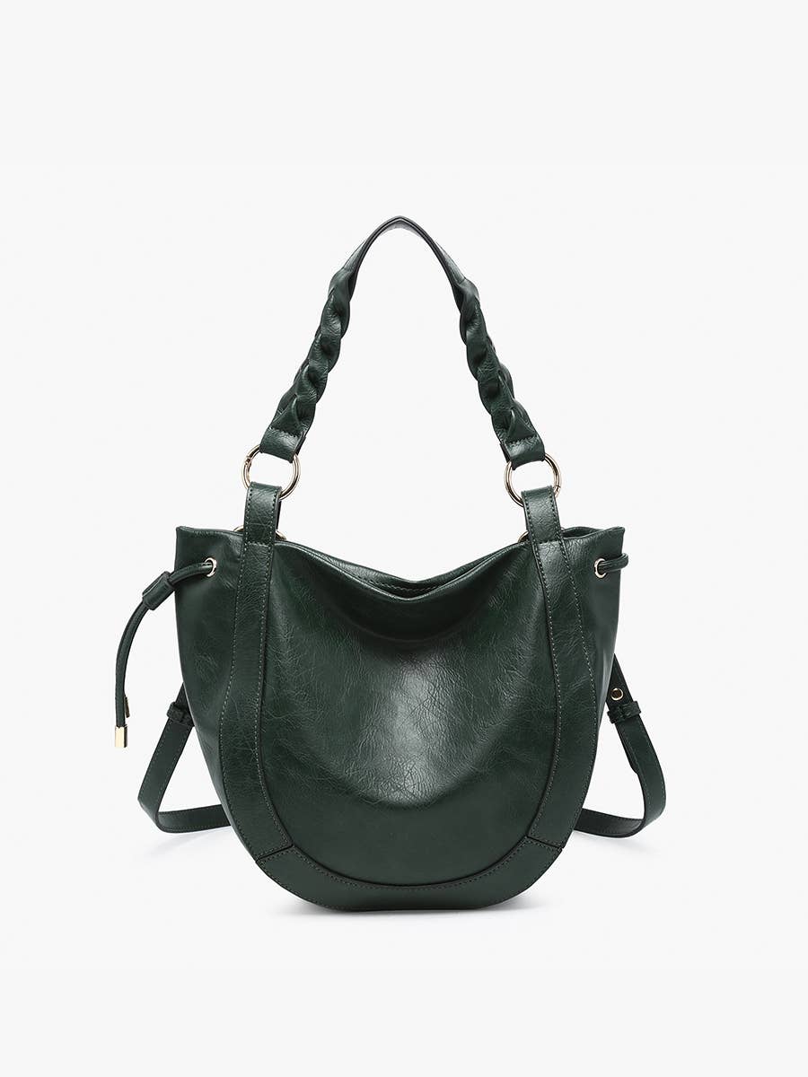 Jen & Co. - Wholesale Shoulder Bag - Women's - M2617 Rowan Paneled Hobo w/ Twisted Handle & Long Strap1