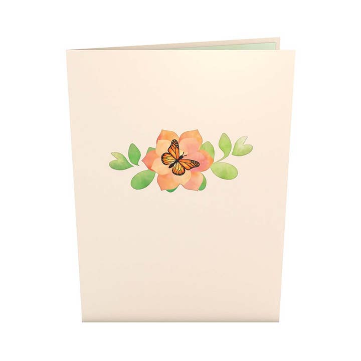 Lovepop Cards - Wholesale Everyday Greeting Card - Monarch Butterfly Bloom 5''x7'' Card, Pop-Up Cards