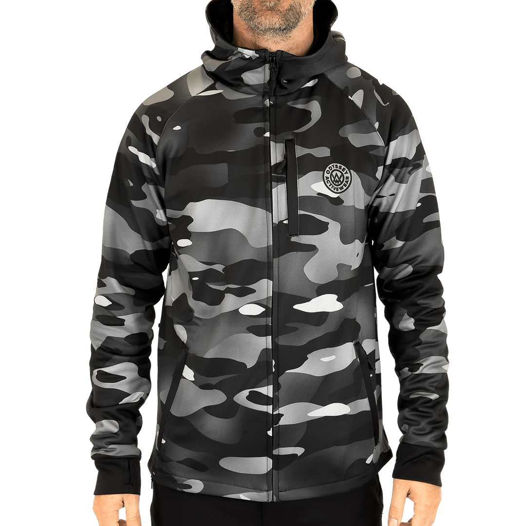 Odyssey Activewear - Wholesale Hoodie - Men's - Dark Camo Tech Hoodie2