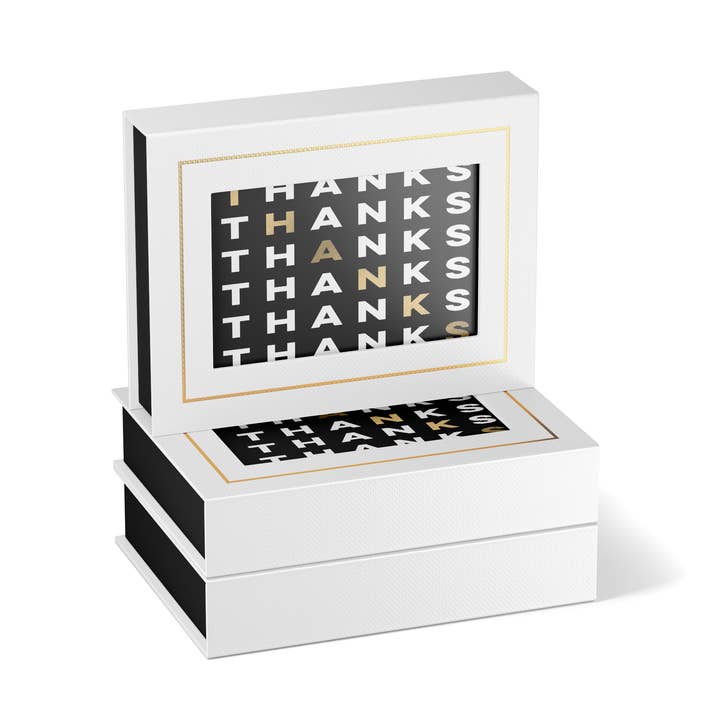 Stepped Thanks – Boxed Thank You Cards for wholesale by Fine Moments
