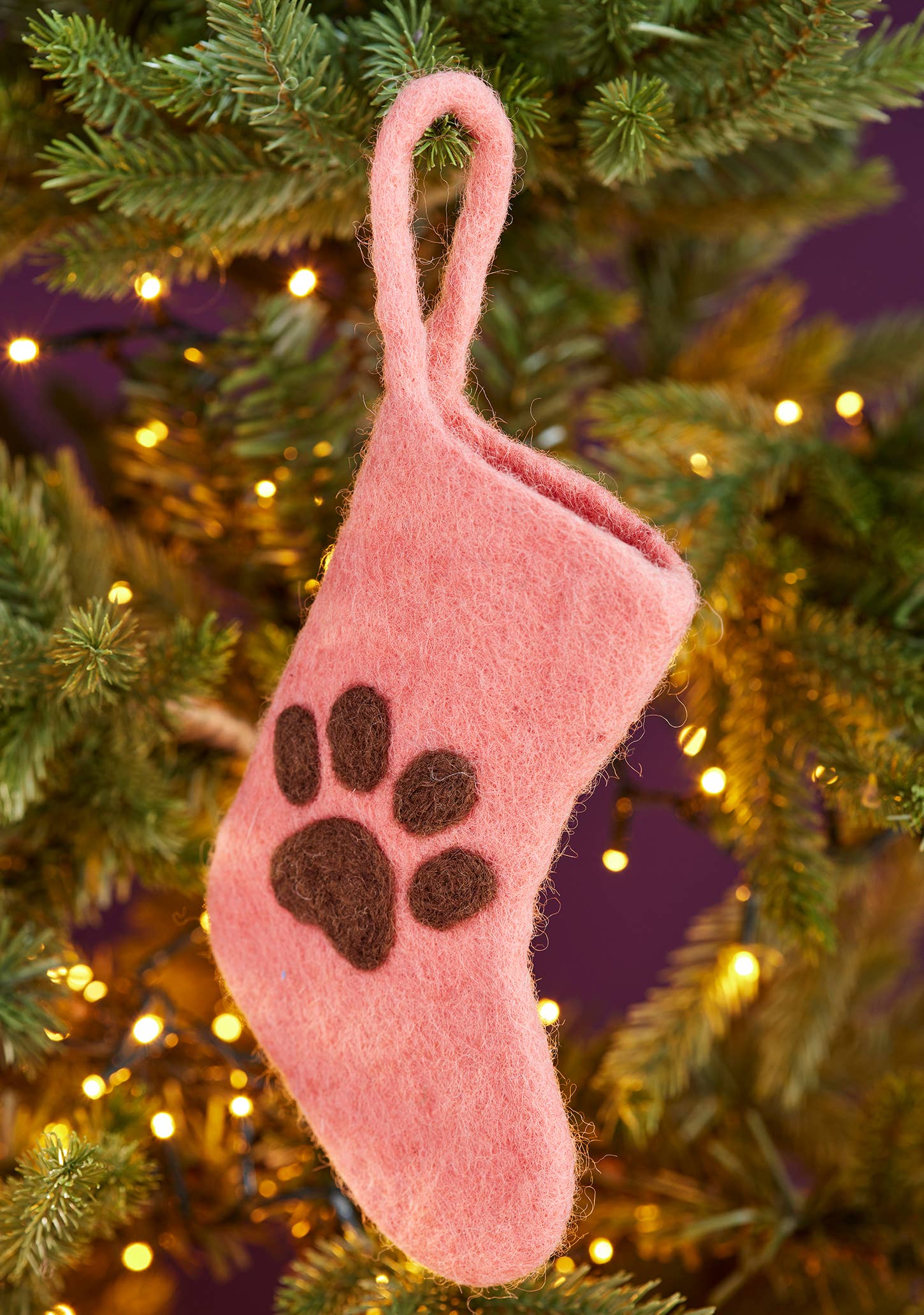 Namaste – wholesale Christmas decoration – Felt Paw Pet Mini Stocking4