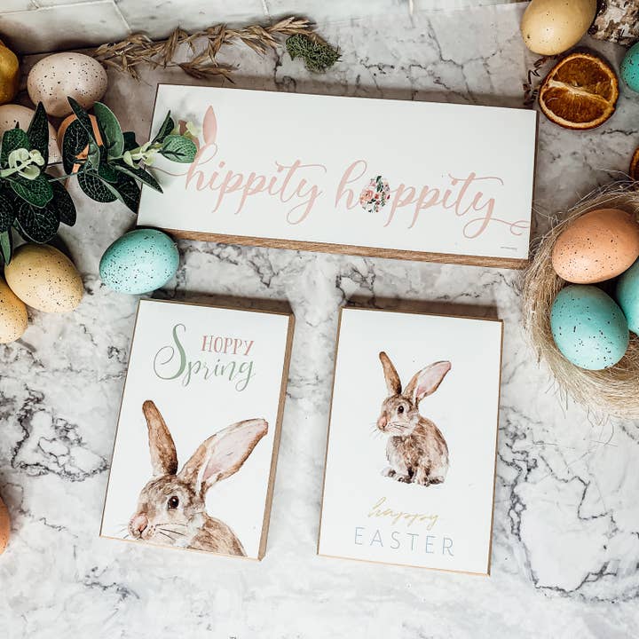 Gia Roma – Engroshandel Skilt – Påske Home Decor Skilte Træ, Påske Bunny Indretning af