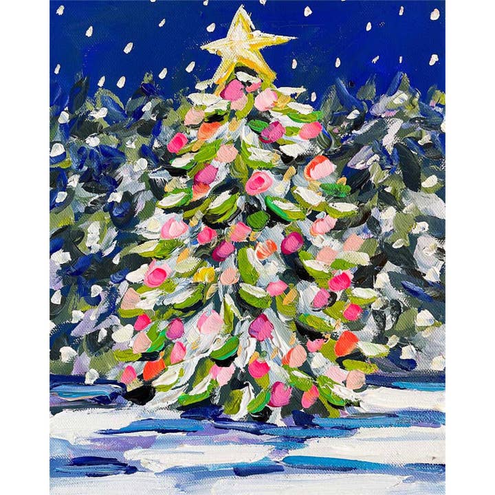 GreenBox Art - Wholesale Canvas Art - Holiday - Moonlit Tree Canvas Wall Art