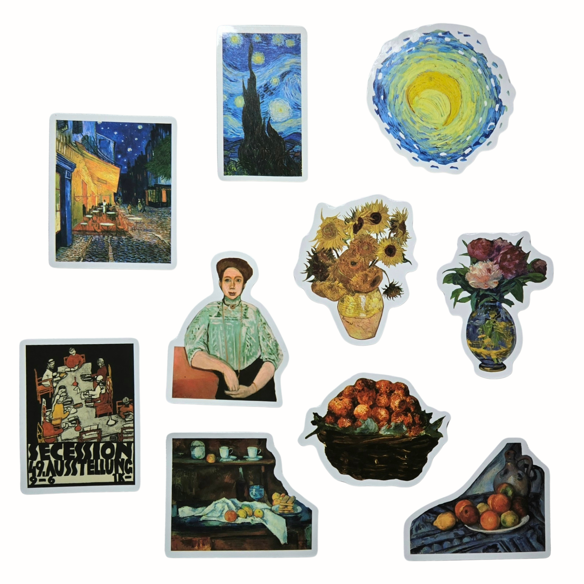 Fiona Accessories - Vente Autocollant - Autocollants d'art pour boutiques de cadeaux de musées, peintures d'artistes célèbres8