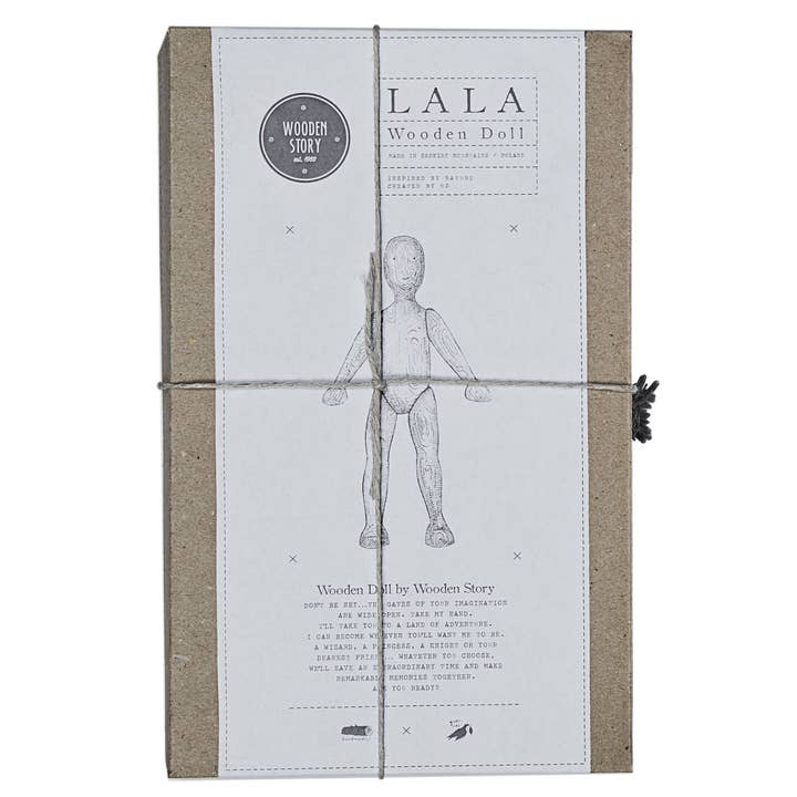 Wooden Story Sp. z o.o. - Wholesale Wood Toy - Kids - LALA- Doll (walnut) 4
