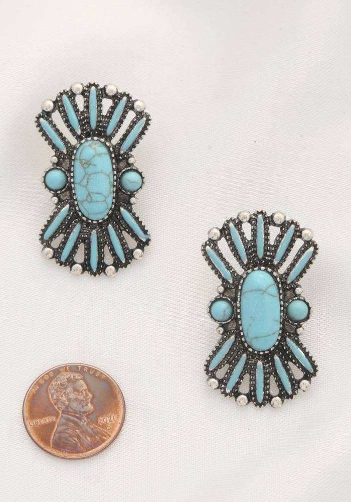 anbfashion - Wholesale Stud/Post Earrings - WESTERN BEADED POST EARRING2