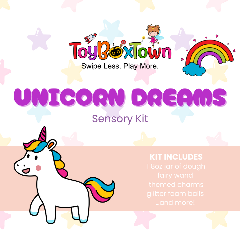 ToyBoxTown - Wholesale Toy Set - Kids - Unicorn Dreams Mini Sensory Kit  Sensory Play, Cognitive Development and Fine Motor Skills, Tactile Activities for On The Go, Sensory Toys for Preschoolers and Kids Ages 4, 5, 6, 7, 89