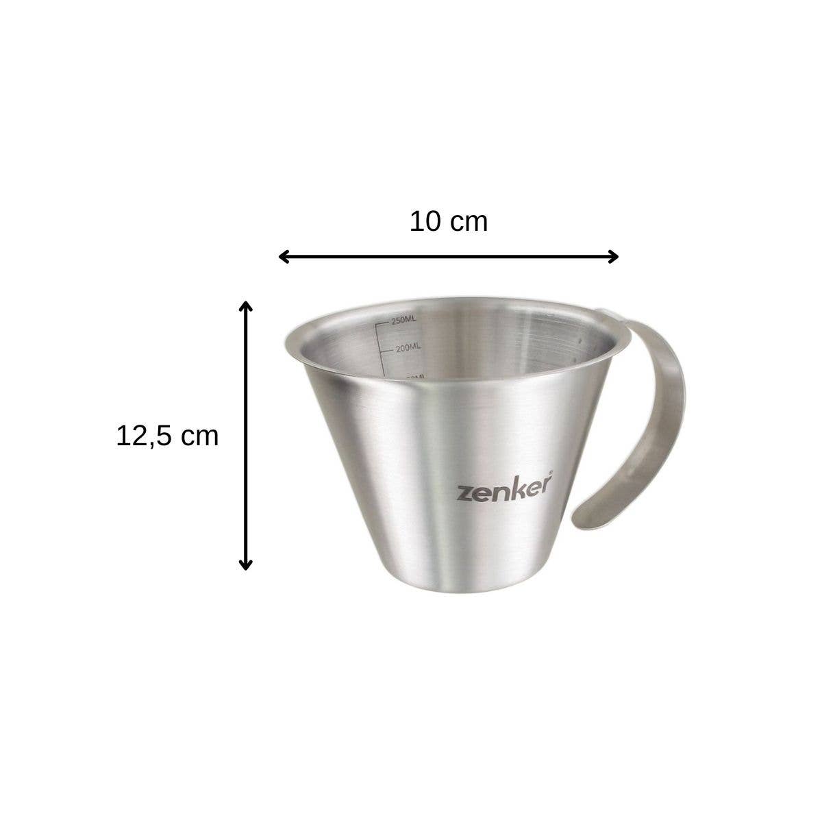 Zenker - Wholesale Drinking Glass/Cup - Zenker 250 ml stainless steel measuring cup3