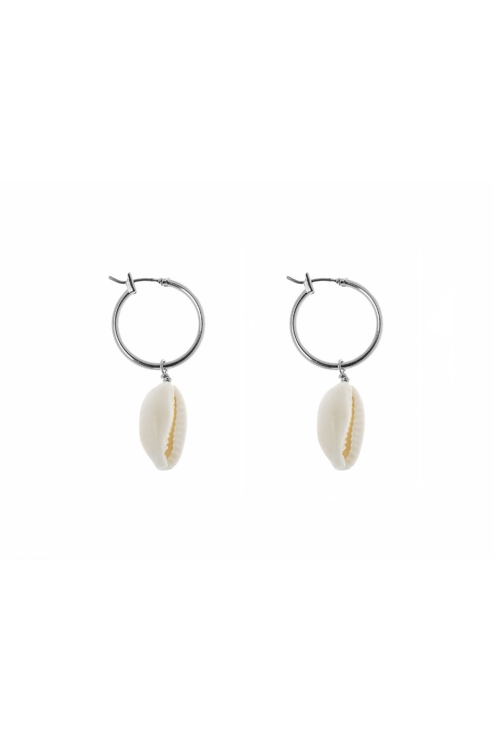 Oceanic Jewellers - Majique London – wholesale Dangle earrings – Chic Shell Drop Hoop Earring0