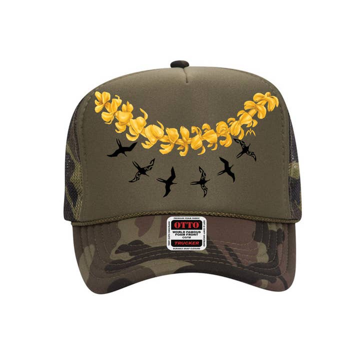 Na Koa Brand - Wholesale Trucker Hat - Unisex - Pua x Iwa Trucker Hat5